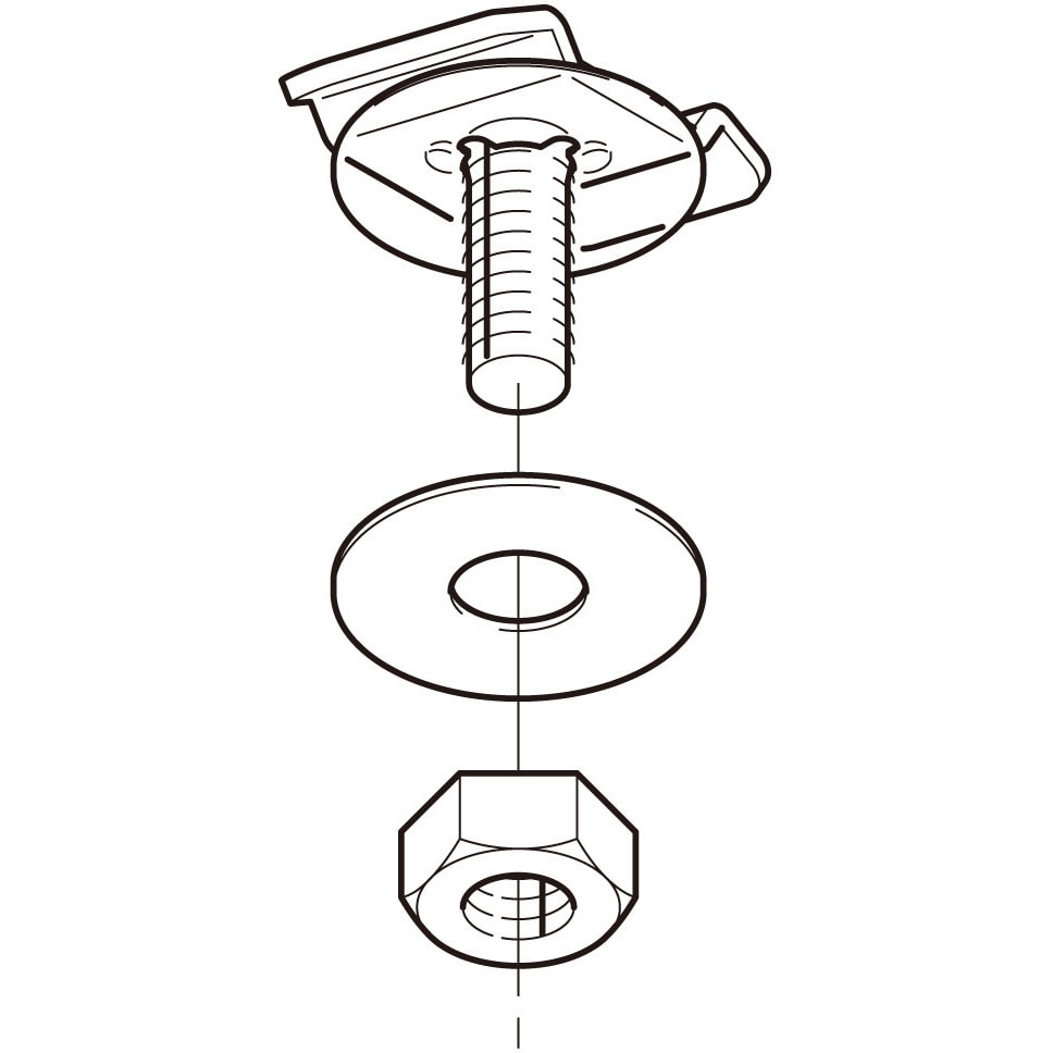 レースウェイ(開口下向き用器具取付金具)