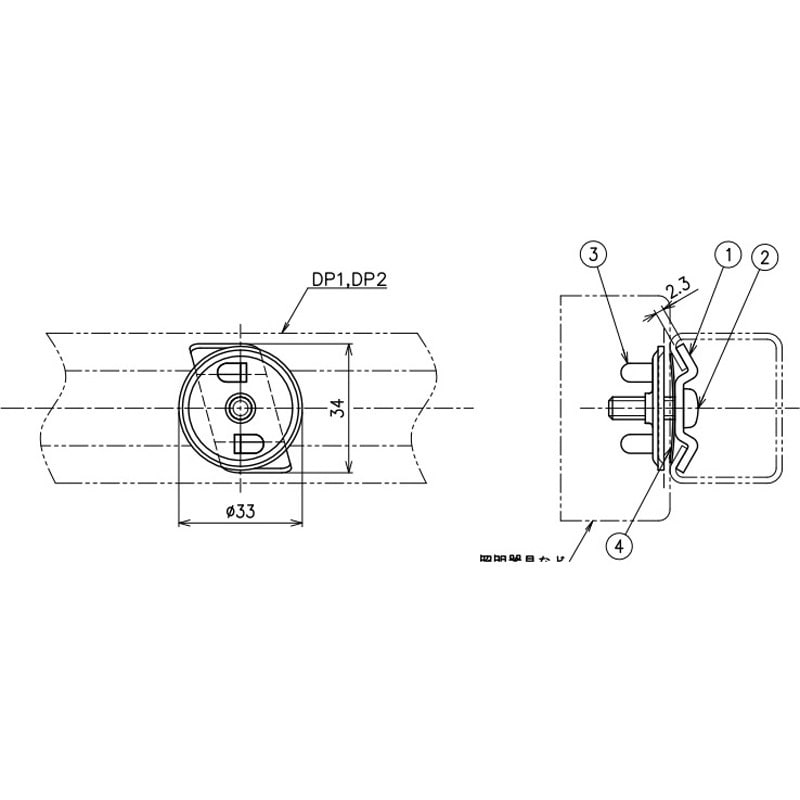 レースウェイ(開口下向き用器具取付金具)