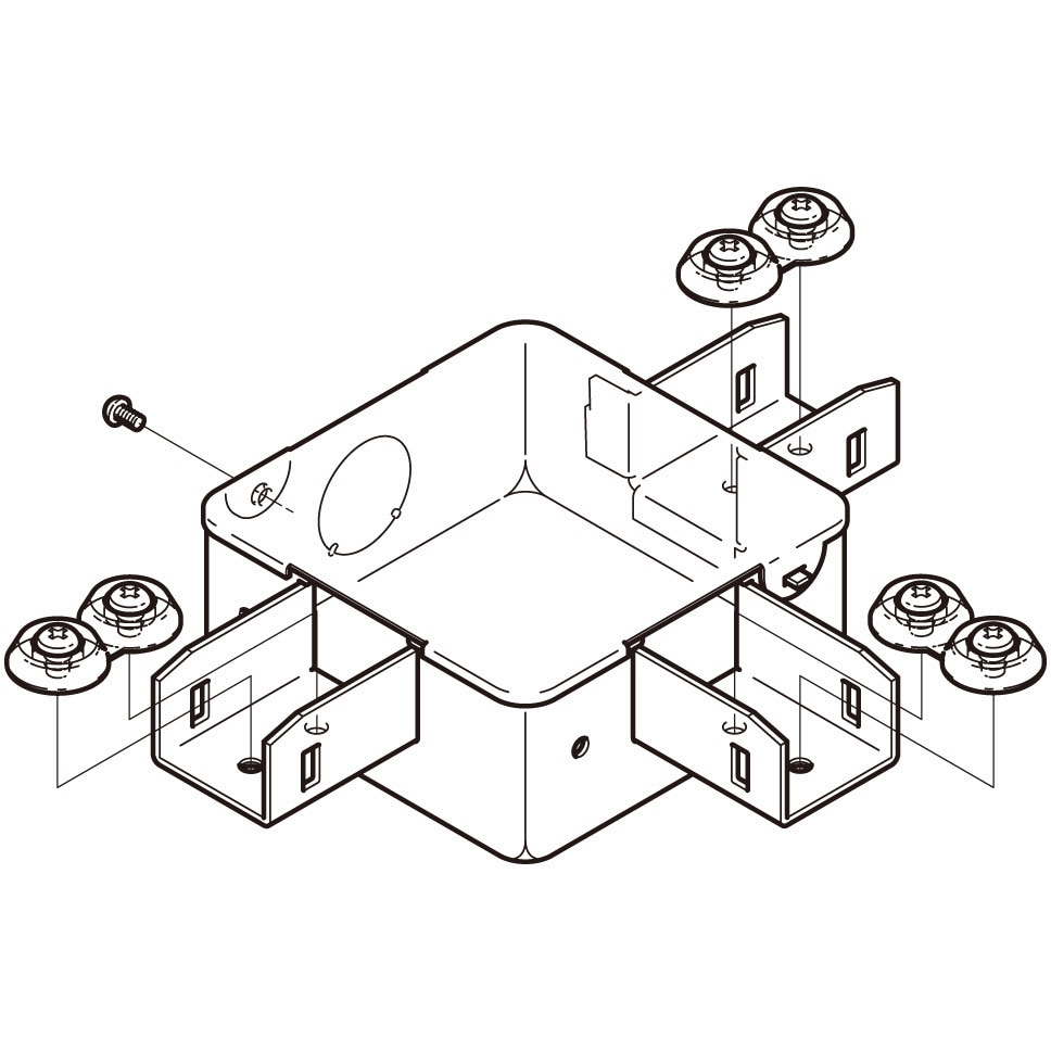 DB1TP レースウェイ(ジャンクションボックス DP1用) 1個 ネグロス電工