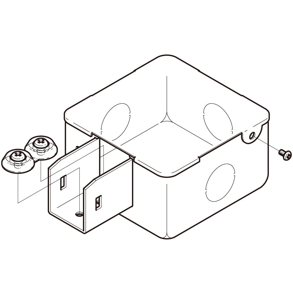 DB2EN レースウェイ(ジャンクションボックス DP2用) 1個 ネグロス電工