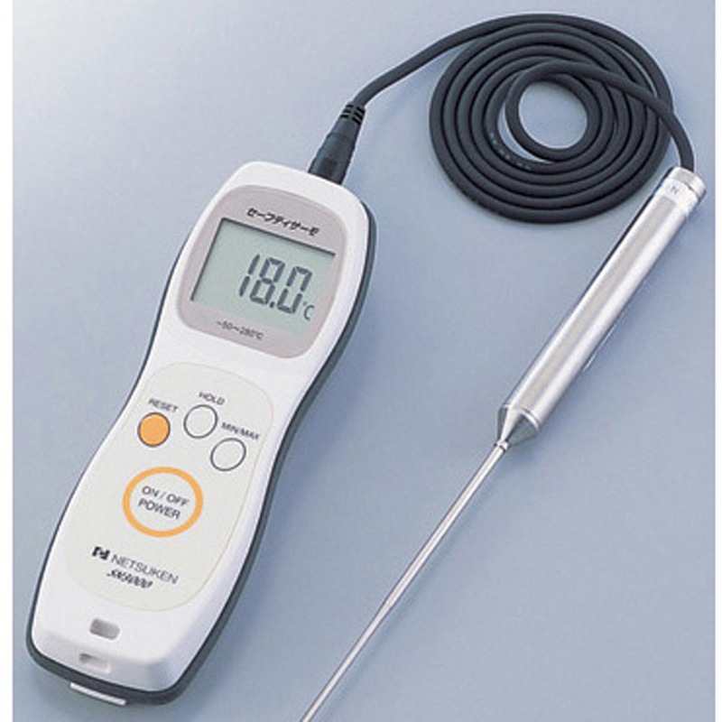 SN-3000セット(一般校正(英語)) 防水型デジタル温度計 セーフティサーモ 本体+標準センサー 英語版校正証明書付 1台 熱研 【通販モノタロウ】