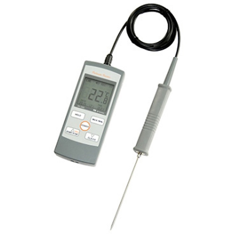 2100754/SN-3400(一般校正) 白金デジタル温度計プラチナサーモ 本体+標準センサーセット 校正証明書付 熱研 測定温度範囲-100～400℃