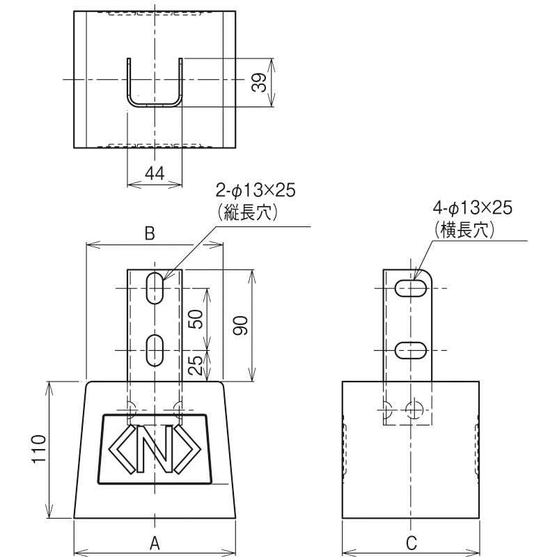 MKBA1 ワールドダクター(アングル架台用基礎ブロック) 1個