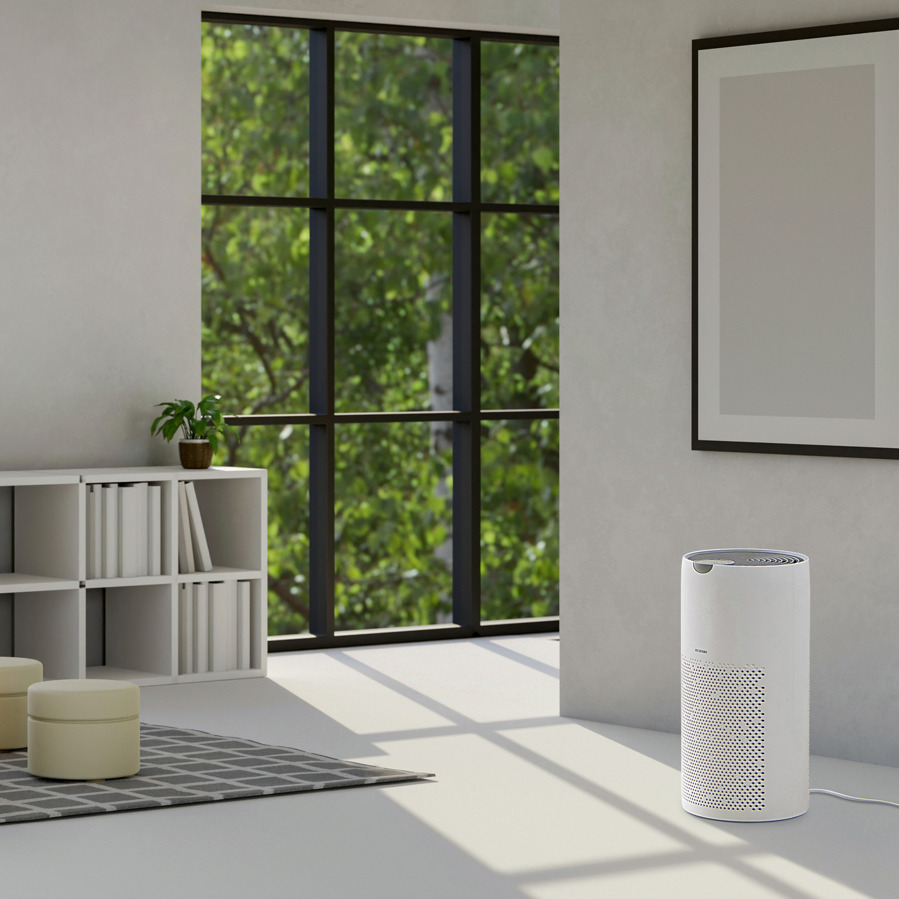 AAP-S60B-W 空気清浄機 円柱型30畳 アイリスオーヤマ ホワイト色