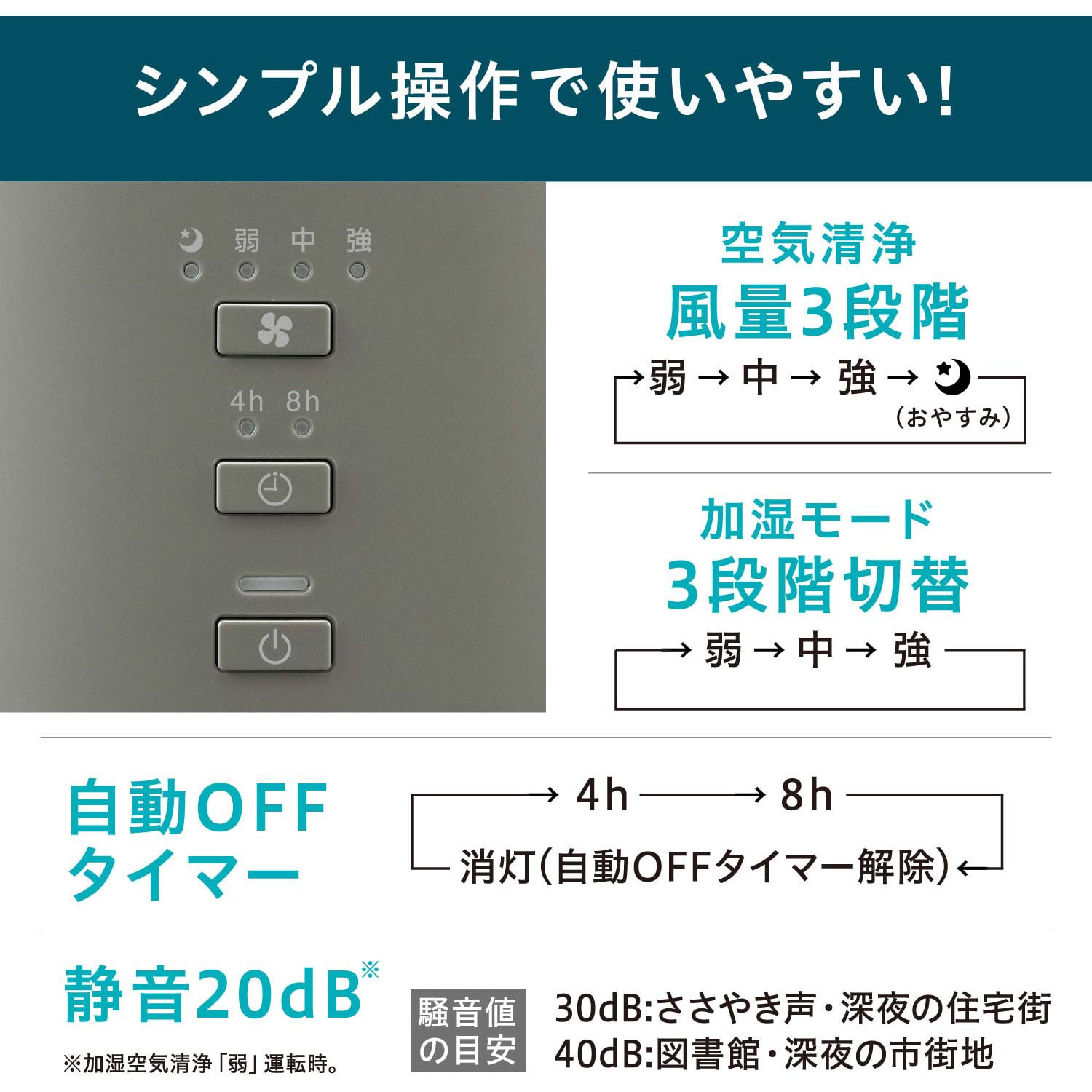 AAP-SH20A-H 加湿空気清浄機 10畳 アイリスオーヤマ グレー色 AAP-SH20A-H 加湿空気清浄機 10畳 アイリスオーヤマ グレー色