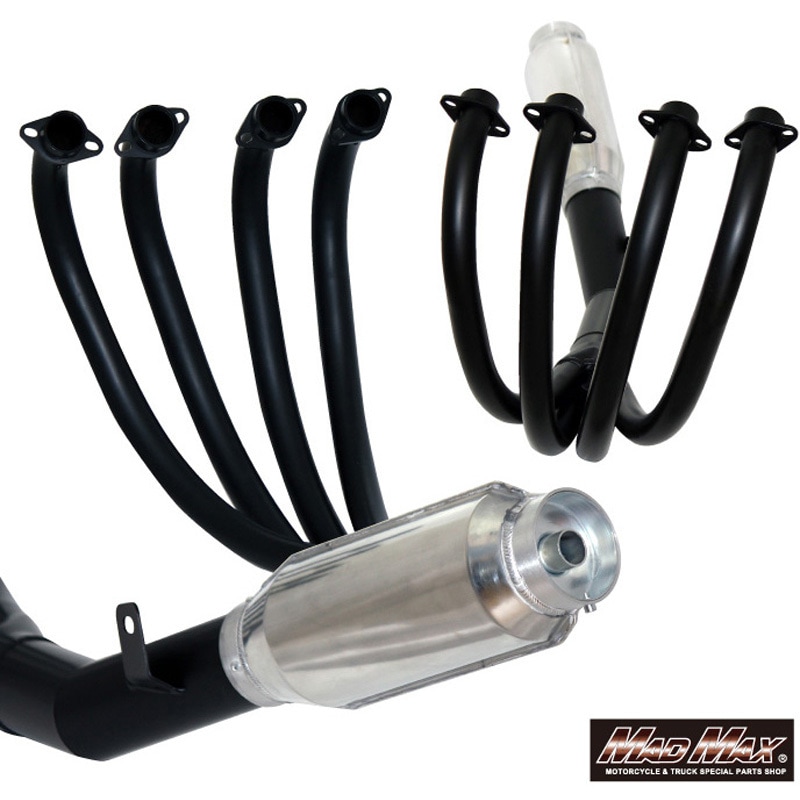 MM10-0064B MADMAX製 カワサキ ゼファー1100/RS用 モナカ管マフラー
