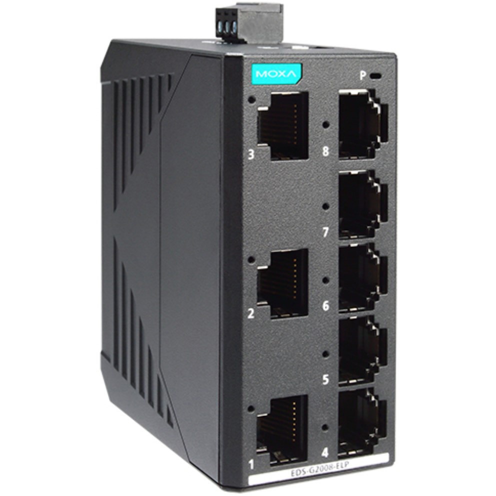 EDS-G2008-ELP エントリーレベル アンマネージドフルギガビットイーサネットスイッチ プラスチック筐体 1個 MOXA 【通販モノタロウ】