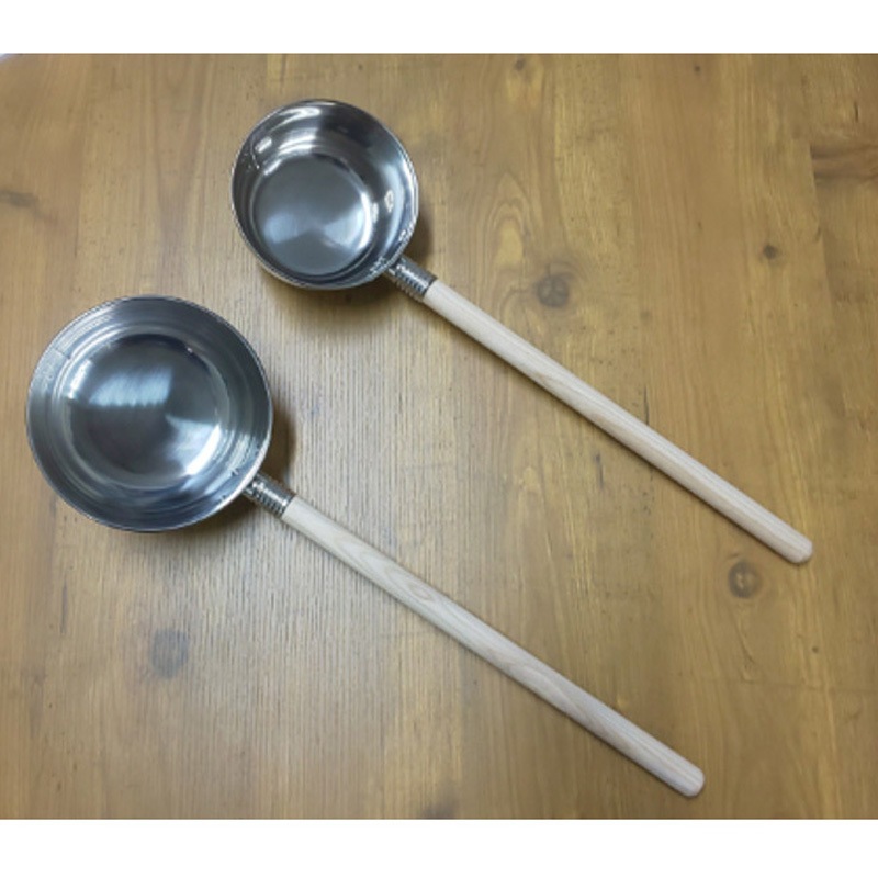 ステンレス柄 水杓子(目盛付)16cm 1400cc