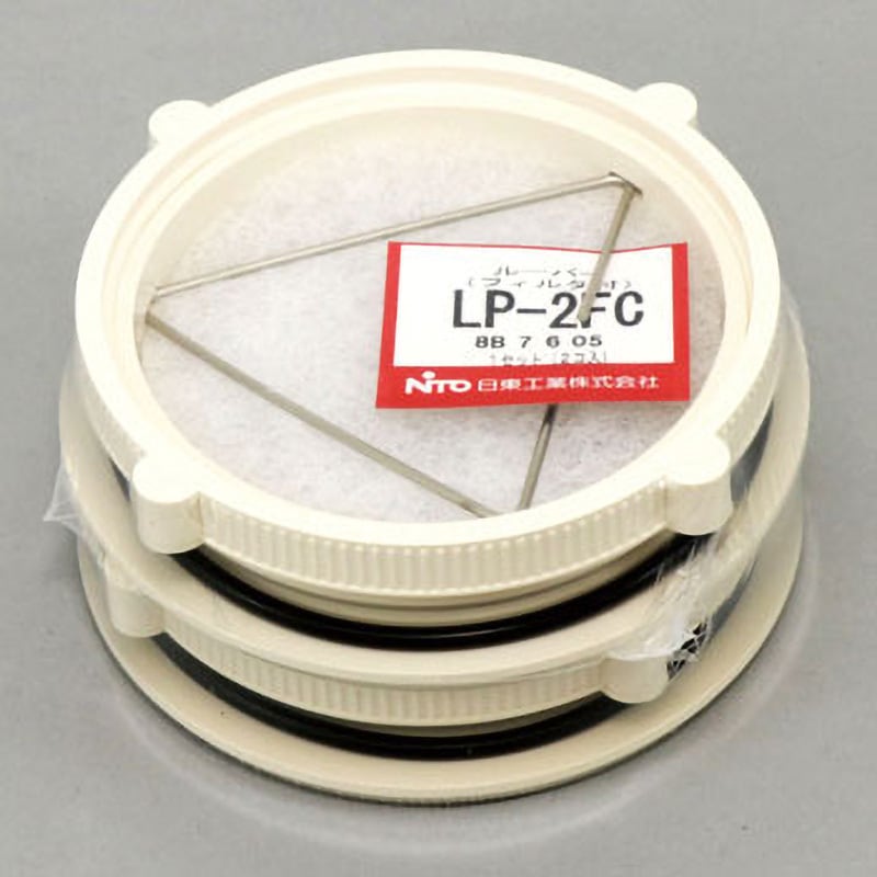 日東工業 LP-2K-2C(カンキセンツキルーバ 換気扇付丸形ルーバー :LP-2K