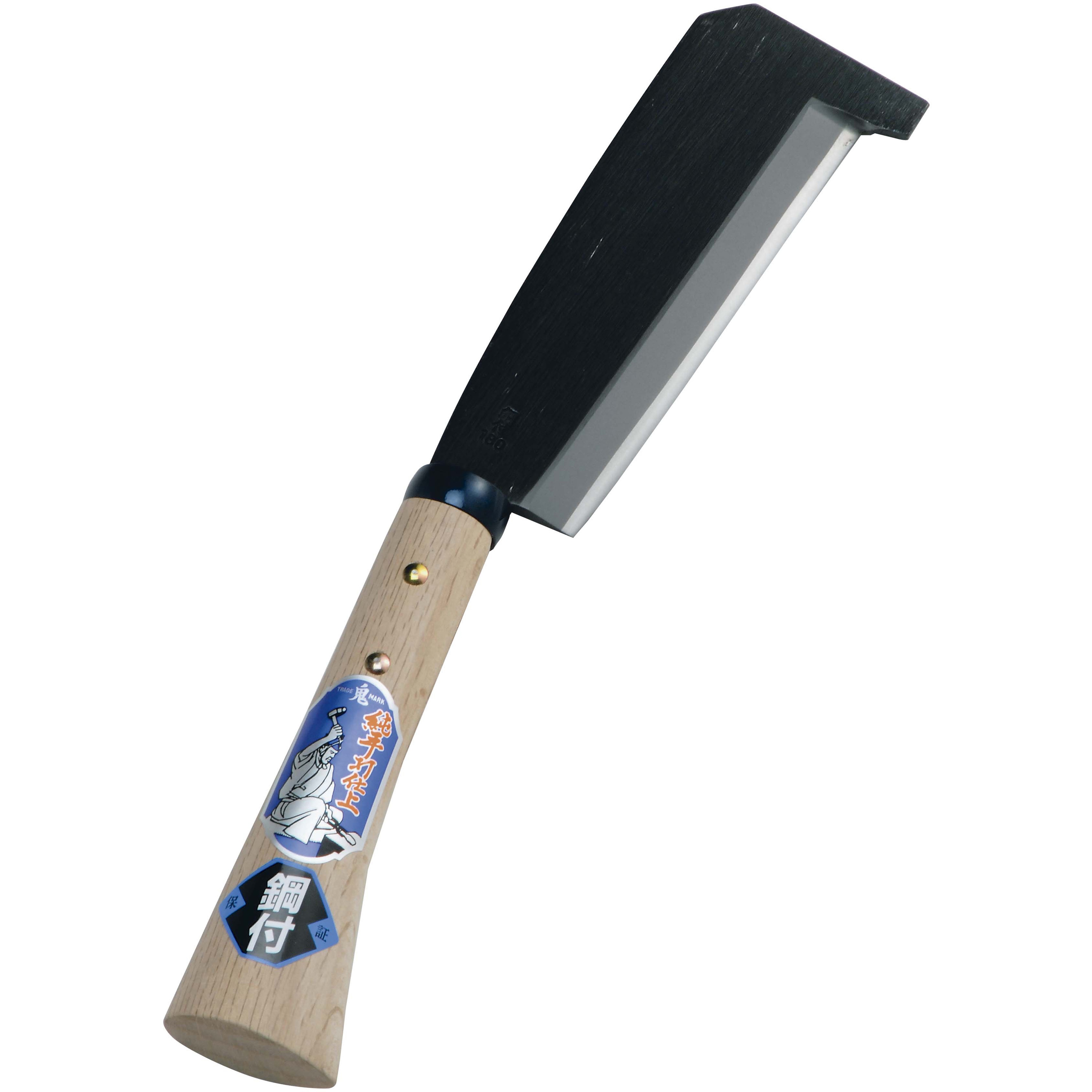 #07035 手打鋼付 箸付鉈 185mm 浅野木工所 柄長さ180mm