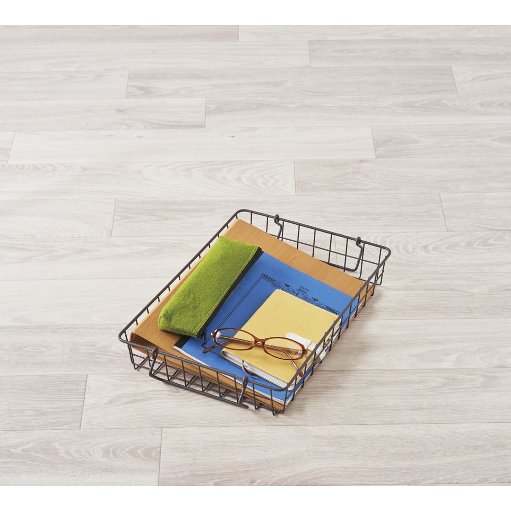 63680 スタッキングバスケット シルバー | POSH LIVING CO.,LTD.