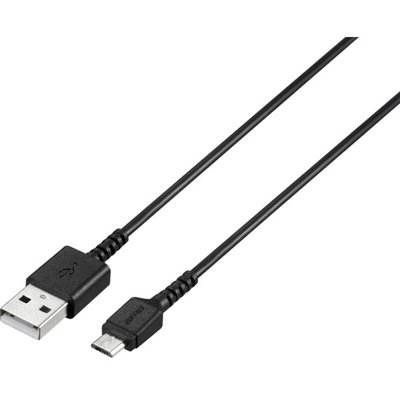 BSMPCMB120BK USB2.0ケーブル(Type-A to microB) スリム 1台 BUFFALO(バッファロー) 【通販モノタロウ】