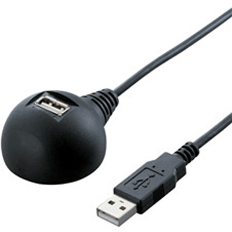BSUC05EDBK USB延長ケーブル 2.0対応 スタンド付 BUFFALO(バッファロー