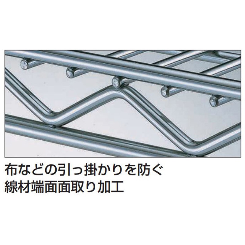 EIK57 ホームエレクター 5段 ワイヤーシェルフ アクリル板4枚付 ラック EIK57 ホームエレクター 5段 ワイヤーシェルフ アクリル板4枚付