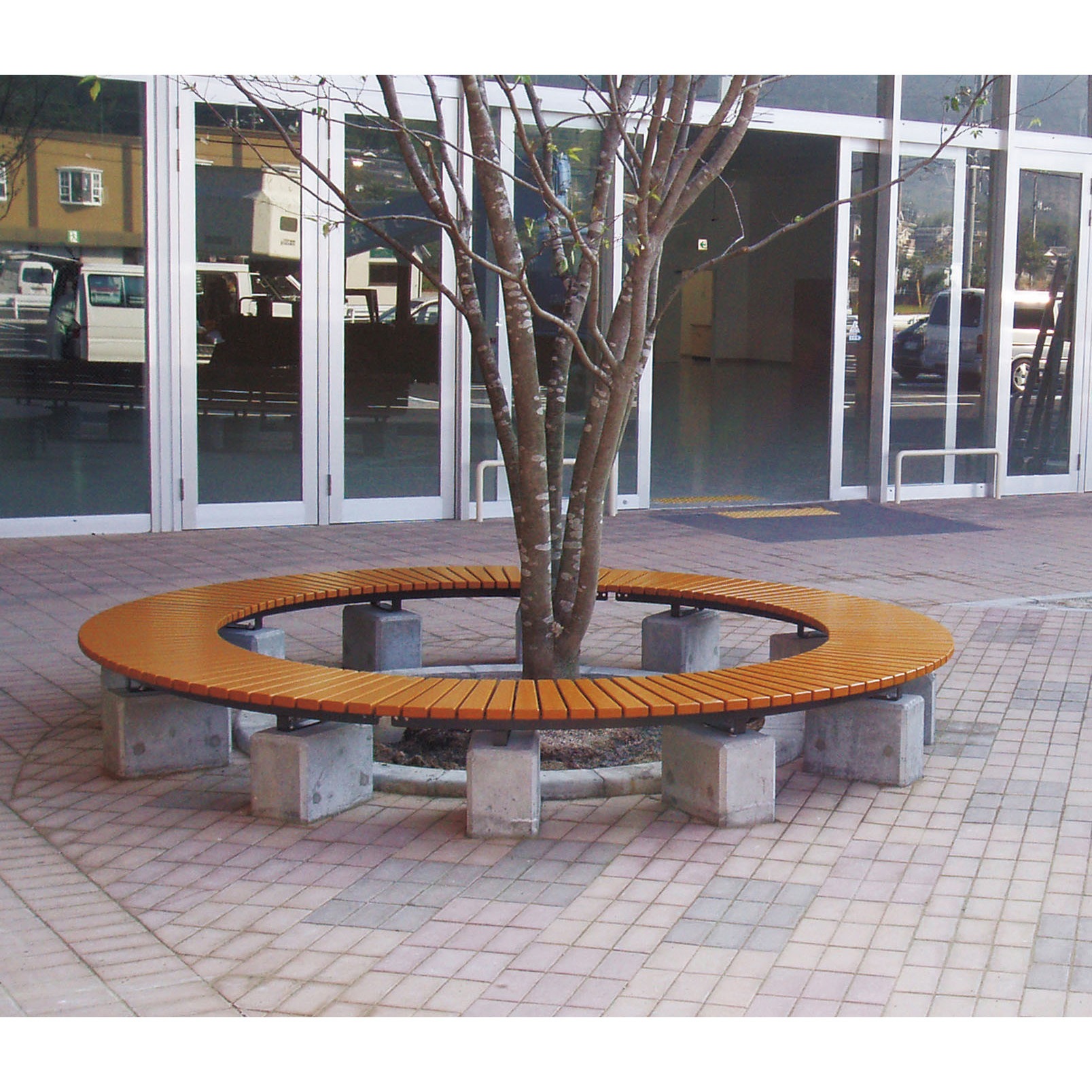 【造作費120万・コンクリート調大型ベンチ】 日本興業株式会社|景観製品情報[nuno-series]