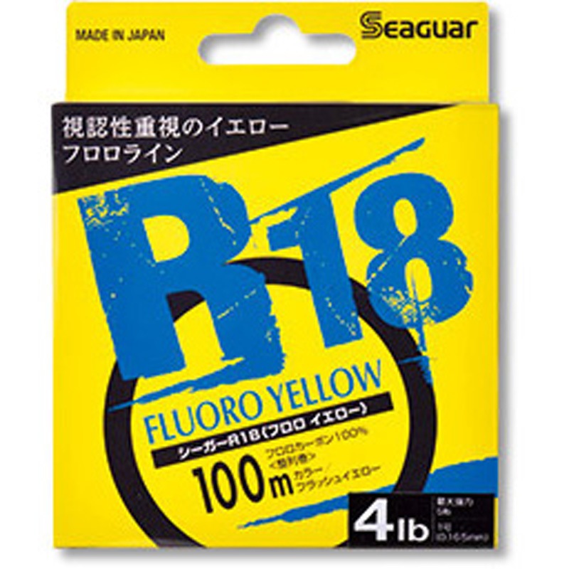 5lb シーガー R18 フロロイエロー 100m巻 1個 シーガー 【通販モノタロウ】