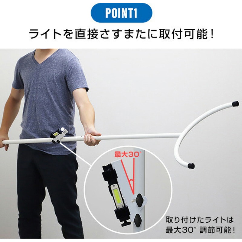 HSM-WH さすまた 護身用 日東 スチール - 【通販モノタロウ】