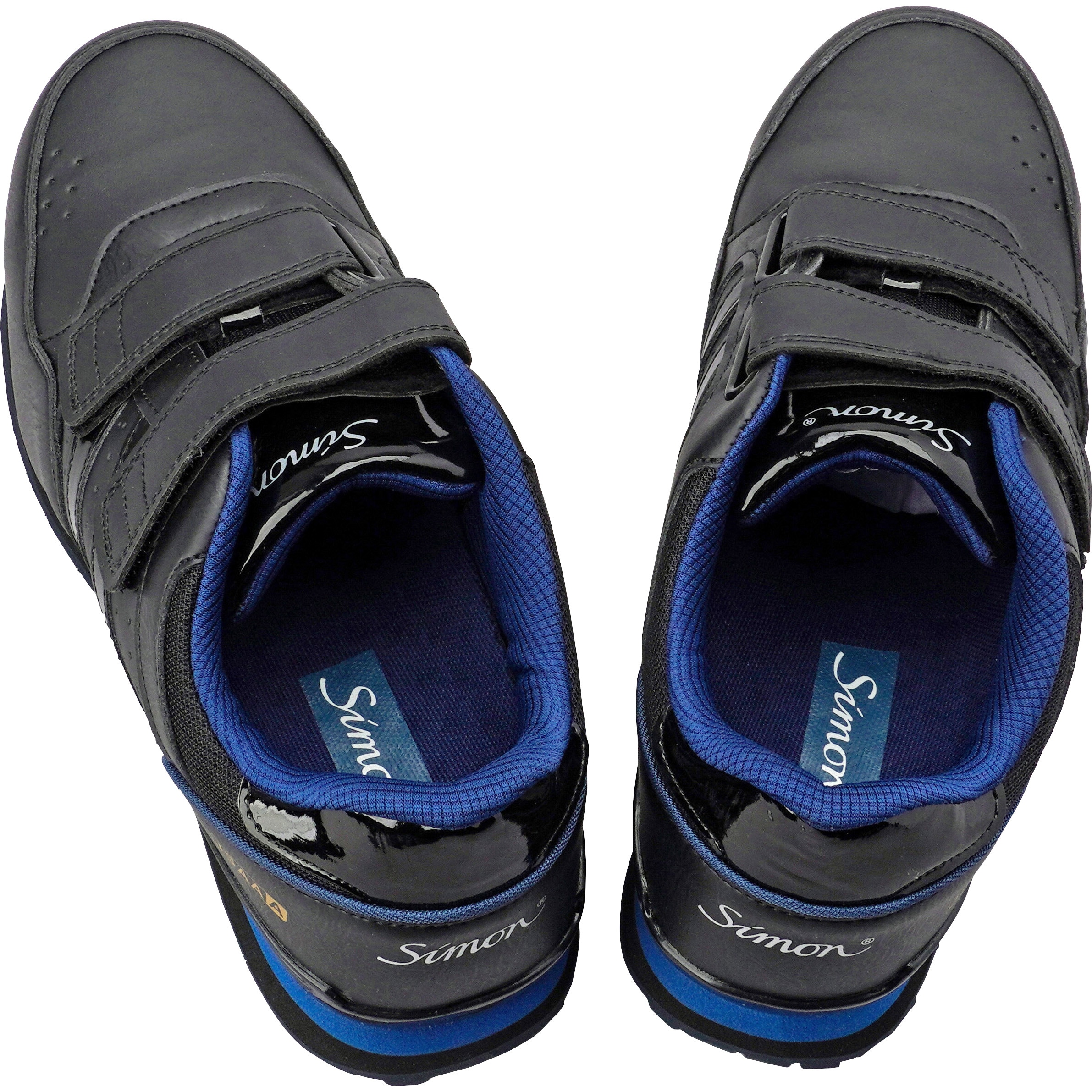 NS818黒/ブルー プロスニーカー NS818 シモン マジックタイプ 黒