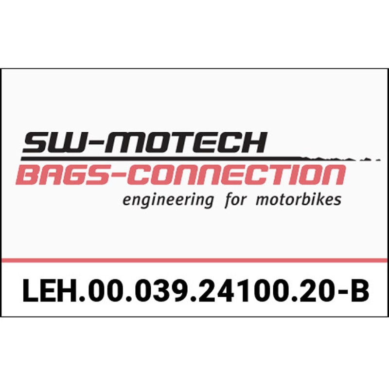 LEH.00.039.24100.20/B バーライザー Φ 28 mm ハンドルバー H=20 mm. ブラック 1個 SW-MOTECH (エスダブリューモテック) 【通販モノタロウ】