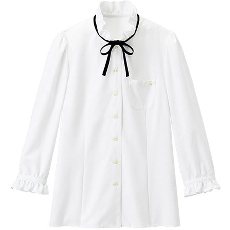 LBLL-1509-A9 レディース用七分袖ブラウス サーヴォ(旧:サンペックスイスト) ホワイト色 サイズ17  LBLL-1509-A9 7,050円