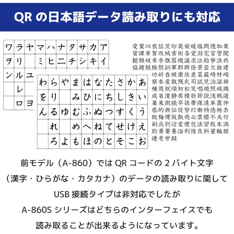 A-860SU(W)_TYPE-C/HOL-860 定置式 QRコード対応 二次元バー A-860SU(W)_TYPE-C/HOL-860 定置式 QRコード対応 二次元バー