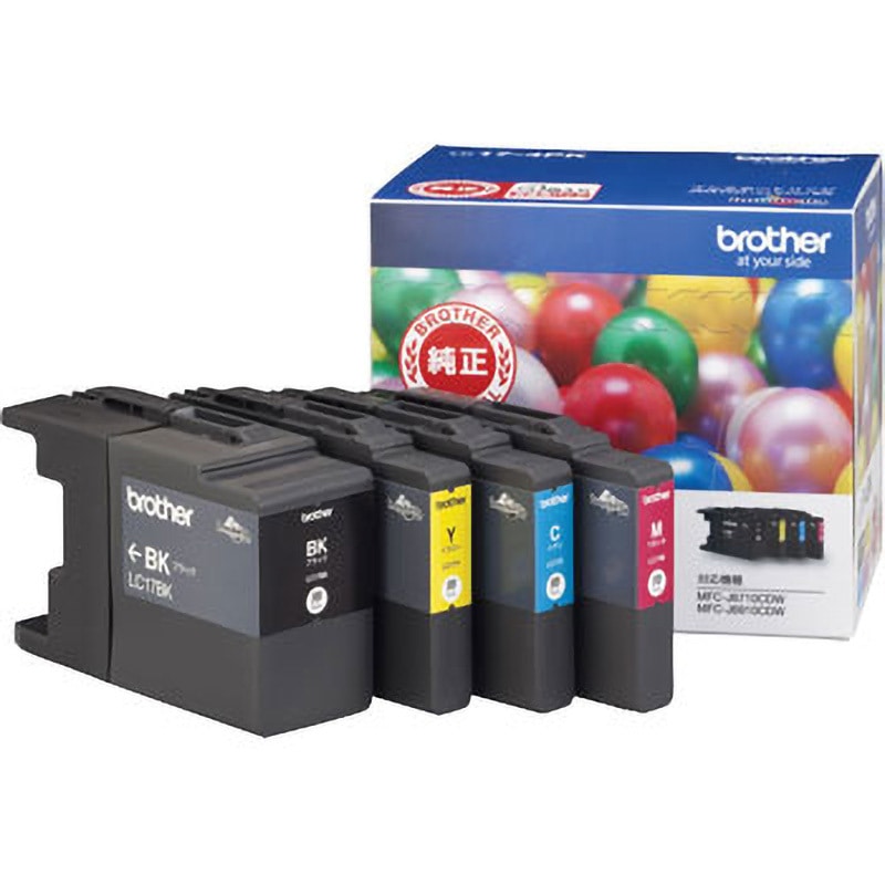 値下げしました！　ゴンタクレが行く LC17-4PK 純正インクカートリッジ brother LC17 1パック(4個) brother