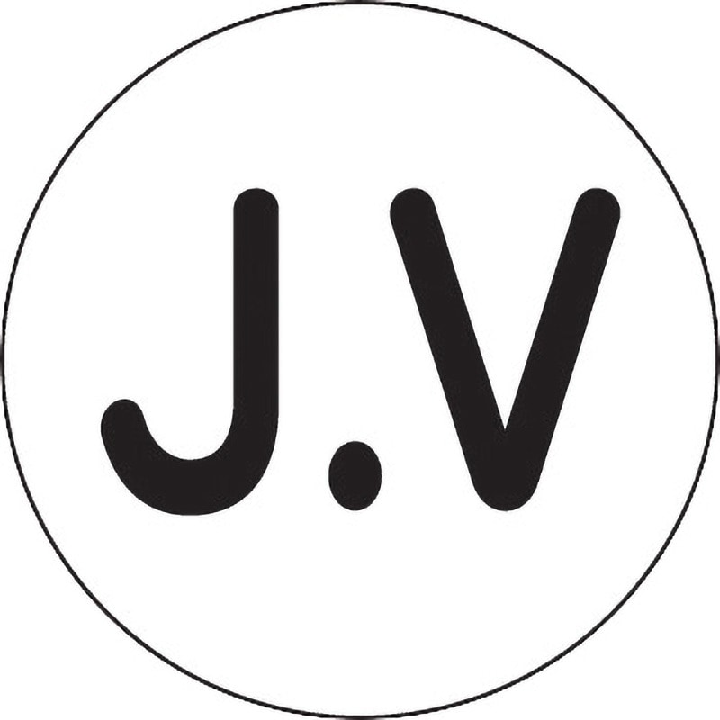 371-02 ヘルメット用ステッカー (作業管理関係) ユニット 文字内容J.V