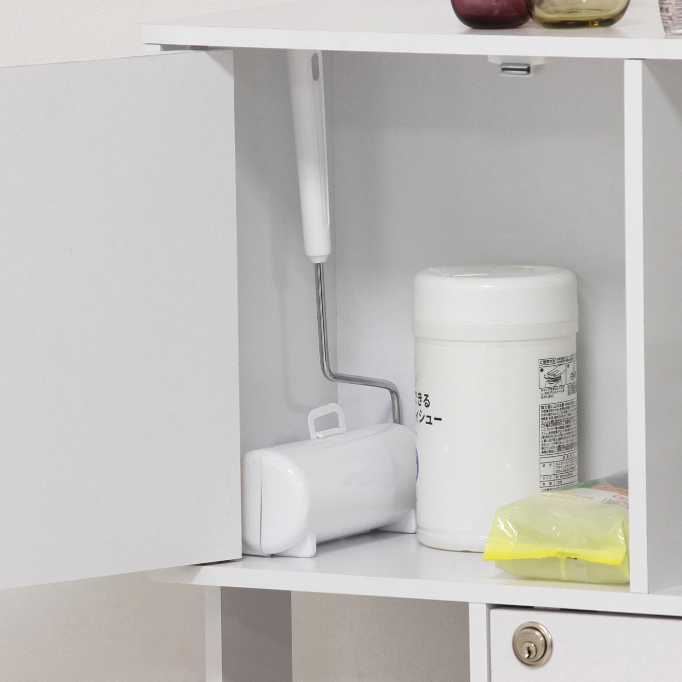 39399 ラック鍵付き3段 クロシオ 材質:木 ホワイト色 - 【通販モノタロウ】