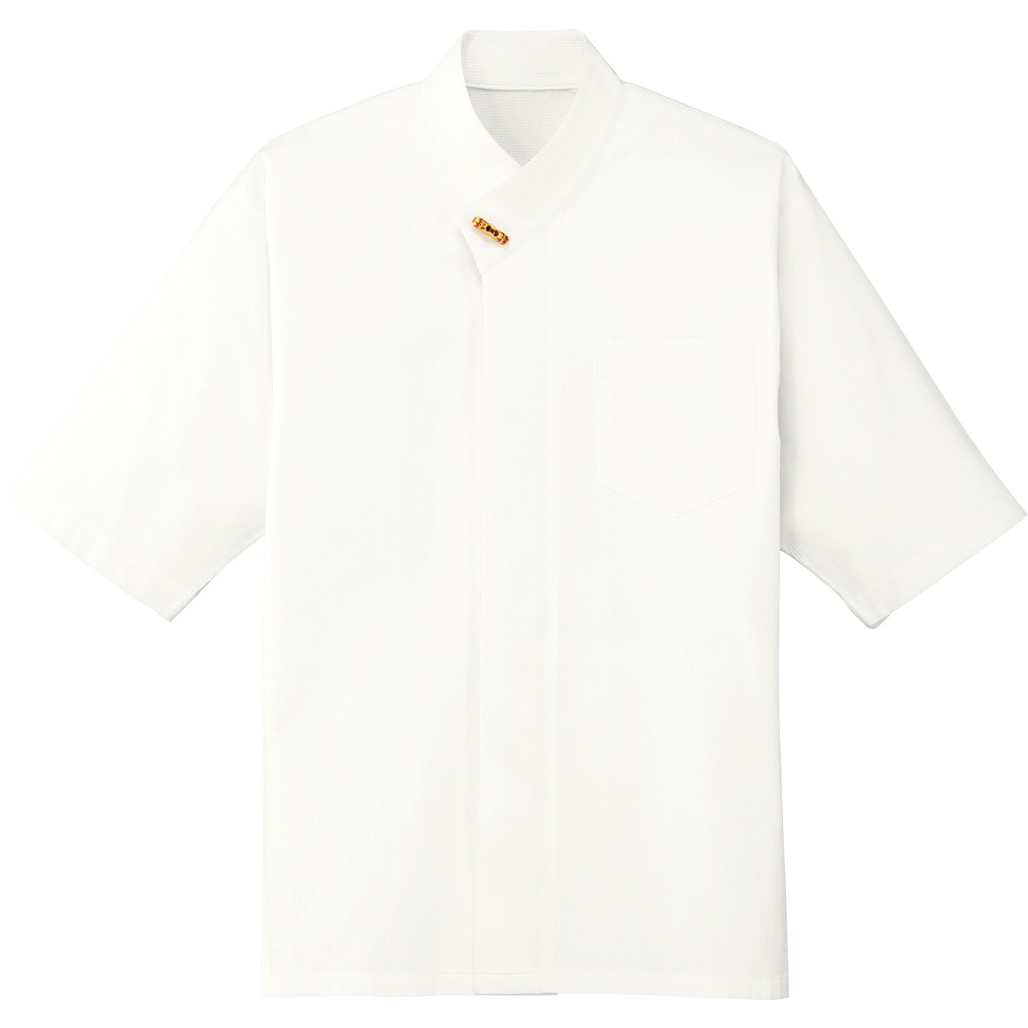 BL-259-A9 七分袖ショップコート(変りワッフル) サーヴォ(旧:サンペックスイスト) 男女兼用 ホワイト色 サイズSS  BL-259-A9