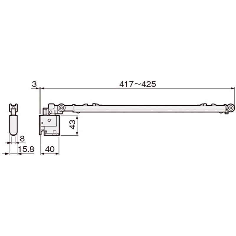 下荷重2wayソフトクローズ アトムリビンテック 引戸用ドアクローザー