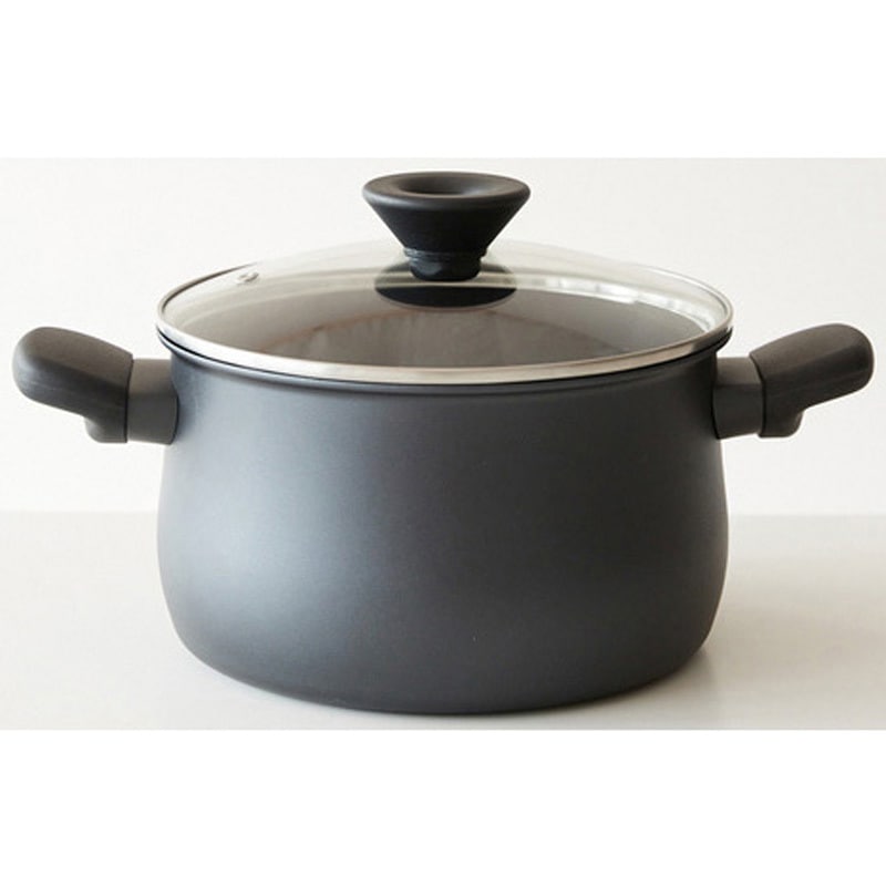 MNH-W20 ミッドナイト 両手鍋 20cm マイヤージャパン ブラック色