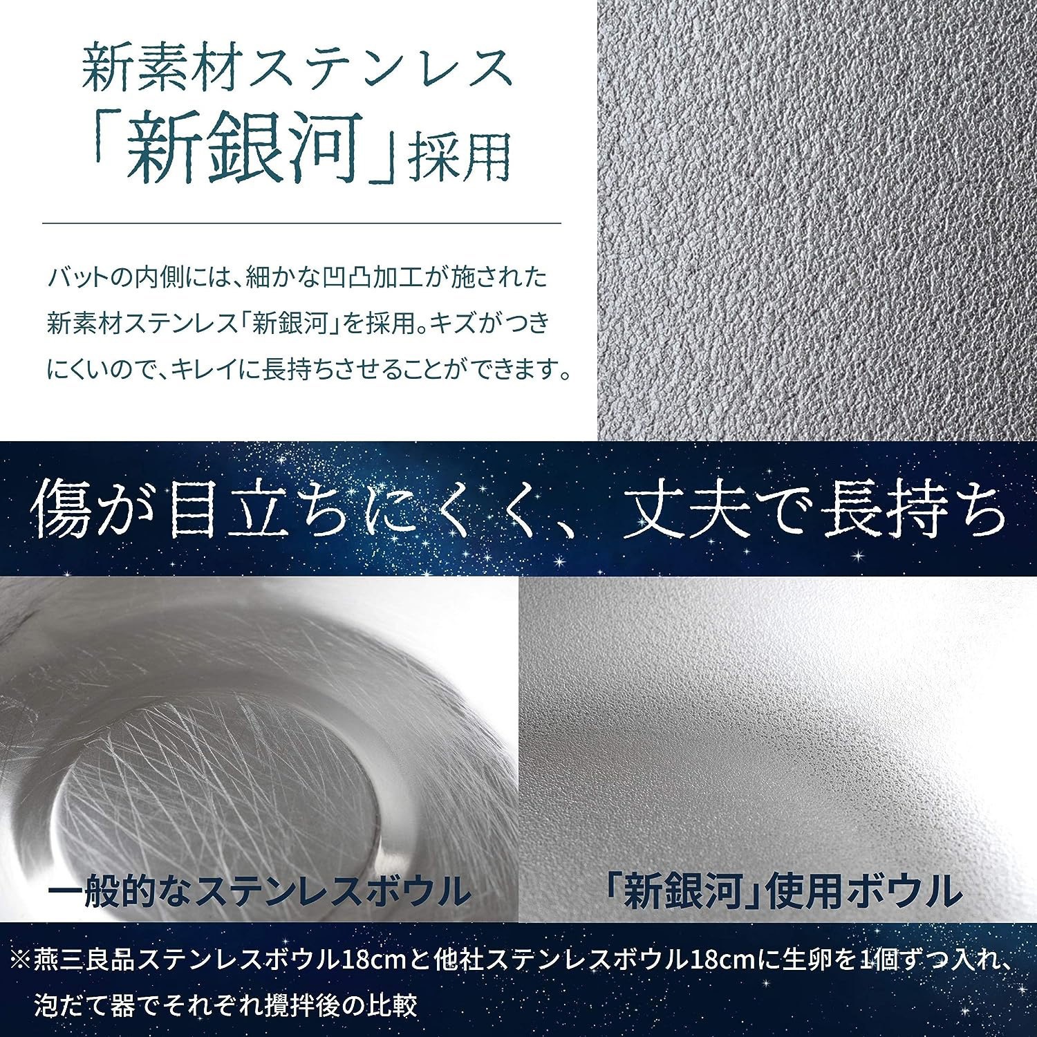 A-77708 ボウル 新素材ステンレス「新銀河」使用 日本製 アーネスト