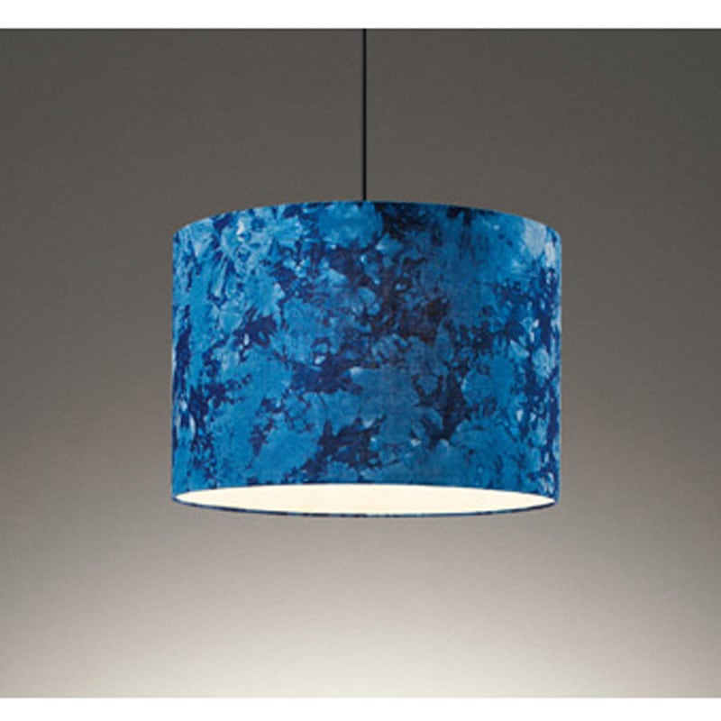 OP252965LR オーデリック 高演色LED 和照明 ベンダントライト 藍染 ODELIC(オーデリック) 引っ掛けシーリング取付 コード収納フリンジ付 電球色 濃淡カラーデザイン 2700K   OP252965LR