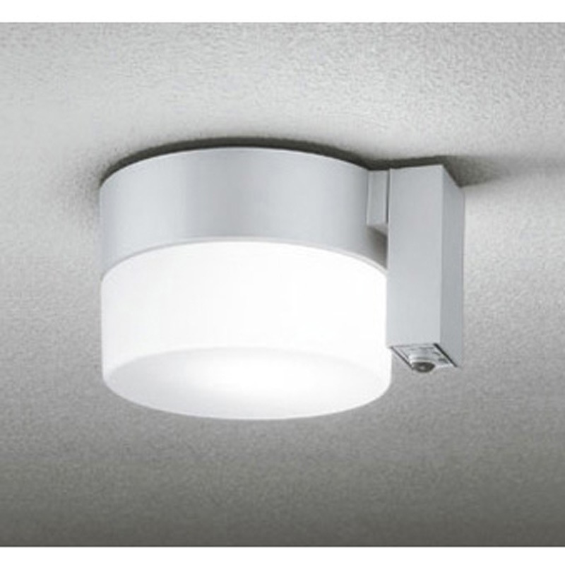 OG254987NCR オーデリック 高演色LED エクステリア ポーチライト 人感センサー付 軒下取付専用 ODELIC(オーデリック) 昼白色 種別LED電球フラット形5.9W(GX53-1)No.293TN 幅190mm長さ230mm  OG254987NCR