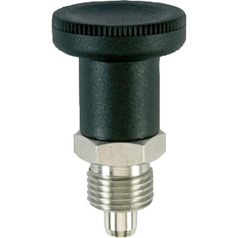 22120.0256 インデックス・ボルト、六角カラー付ショート/ホールド機構付/ステンレス鋼1.4305(SUS303相当) 1個 Roemheld Halder(ロームヘルド・ハルダー) 【通販モノタロウ】