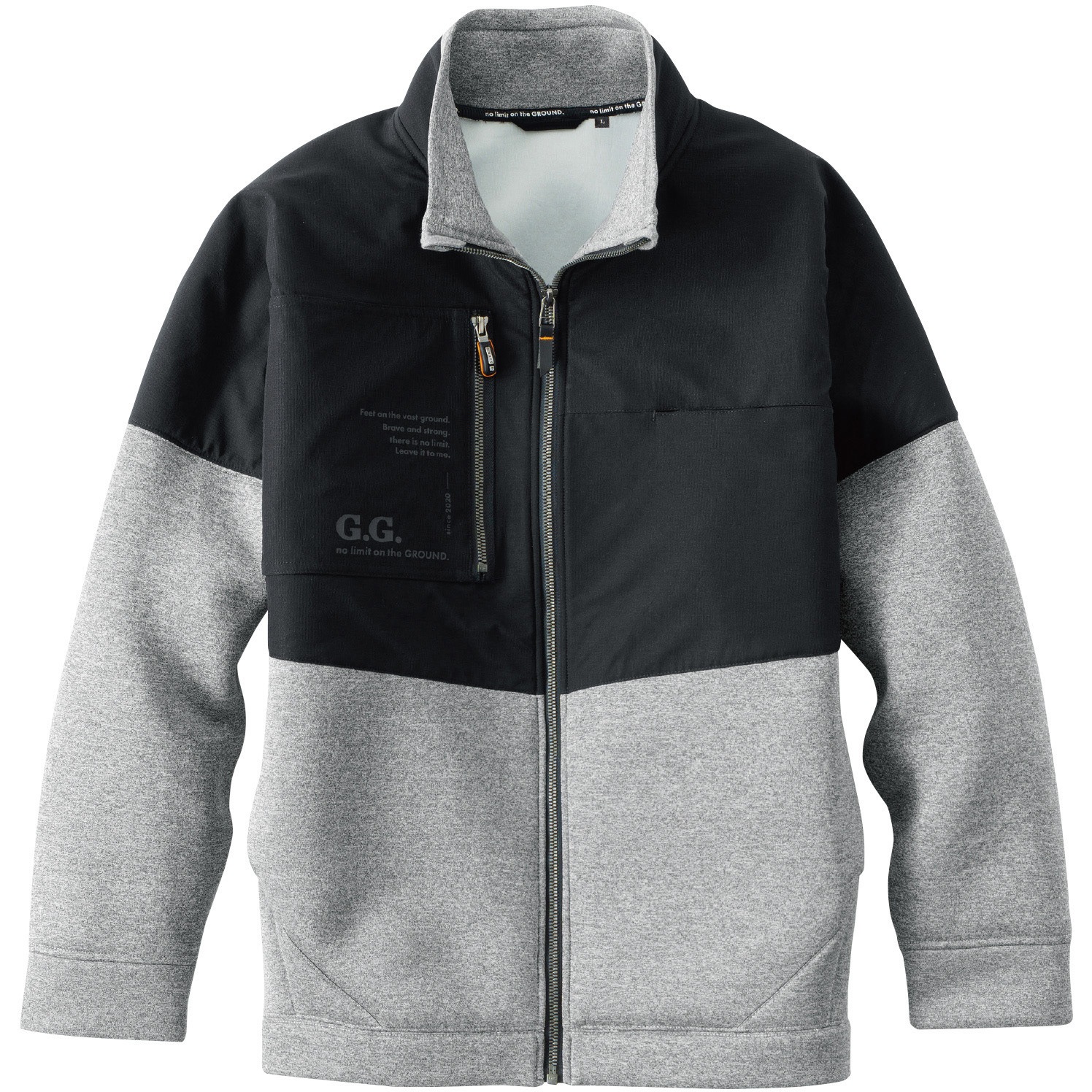 7674-00 ストレッチ軽防寒ブルゾン G.G モクグレー色 M 7674-00