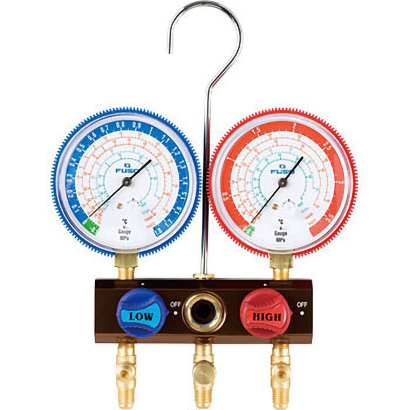 80Φゲージ付ボールバルブマニホールドキット A-Gas Japan(旧:FUSO