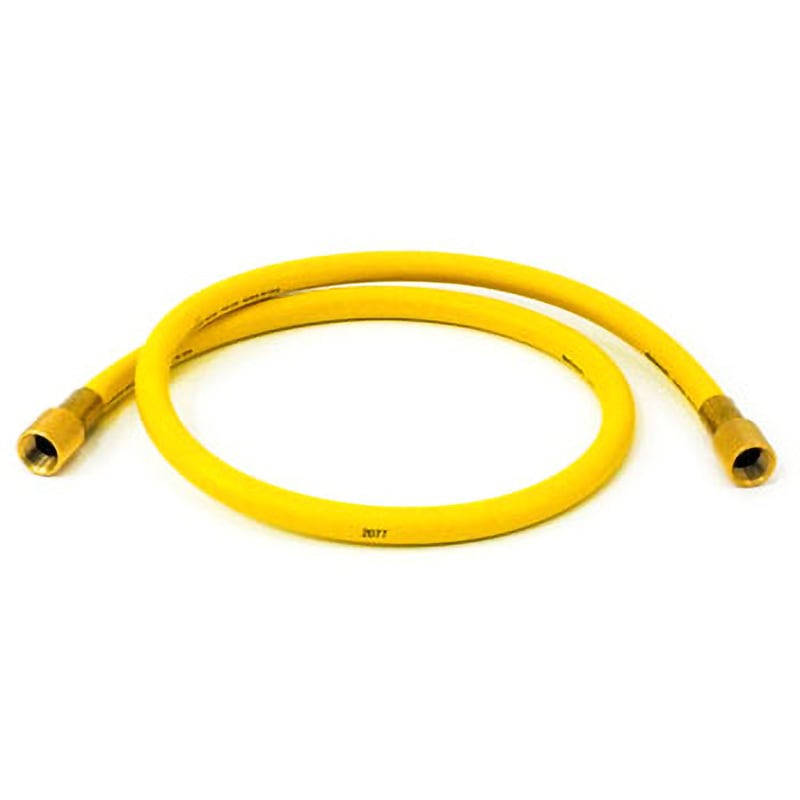 FS-727A-1 3/8"チャージホース(R410A，R32，R407C，R404A，R134a，R507A) A-Gas Japan(旧:FUSO) 黄色 ホース長さ1m