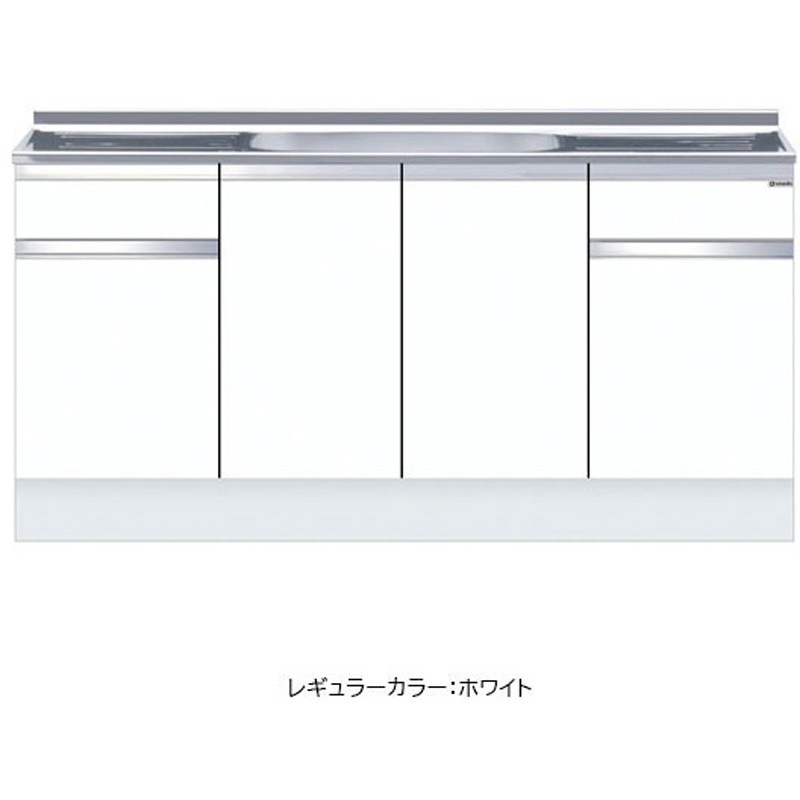 KTD5-85-170S-LG ハイトップ 一槽流し台 壁出し水栓仕様 ワンド(マイセット) 間口1700mm  KTD5-85-170S-LG 88,980円