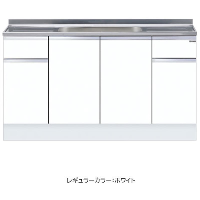 KTD5-85-150S-BS ハイトップ 一槽流し台 壁出し水栓仕様 ワンド(マイセット) 間口1500mm  KTD5-85-150S-BS 85,980円