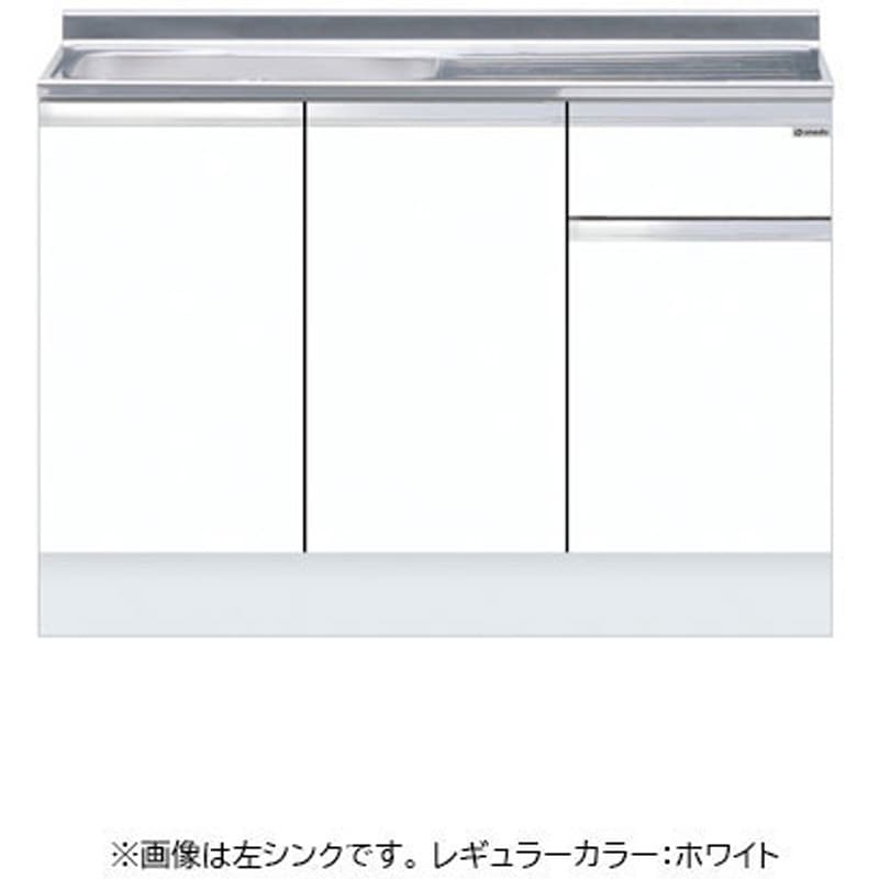 KTD5-85-120S-SW-L ハイトップ 一槽流し台 壁出し水栓仕様 ワンド(マイセット) 間口1200mm  KTD5-85-120S-SW-L 59,980円