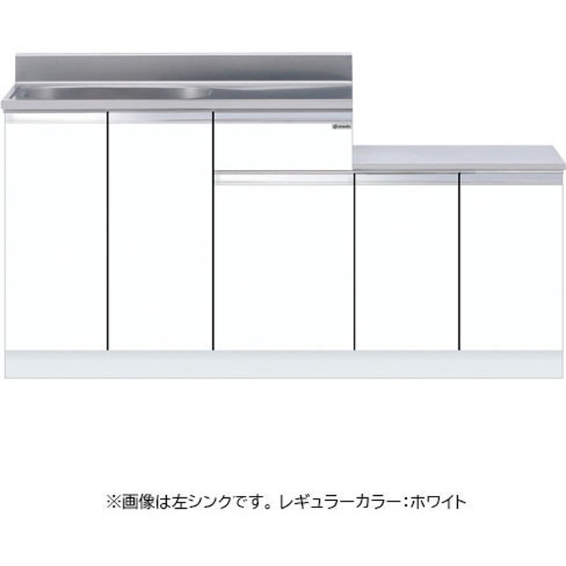 KTD4-80-160K-UW-R 薄型 一体流し台 壁出し水栓仕様 ワンド(マイセット) 間口1600mm  KTD4-80-160K-UW-R