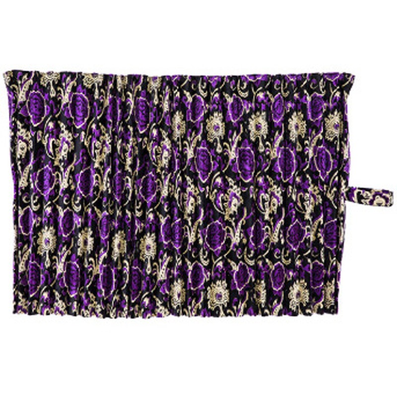 ルームカーテン ハイルーフ用 モンブランローズ シルバー プリーツあり 裏地あり 横1200mm×縦1400mm 2枚セット 雅 CH-MRSIPU14 トラック用 モンブランローズ トラック用五右衛門カーテン | 公式