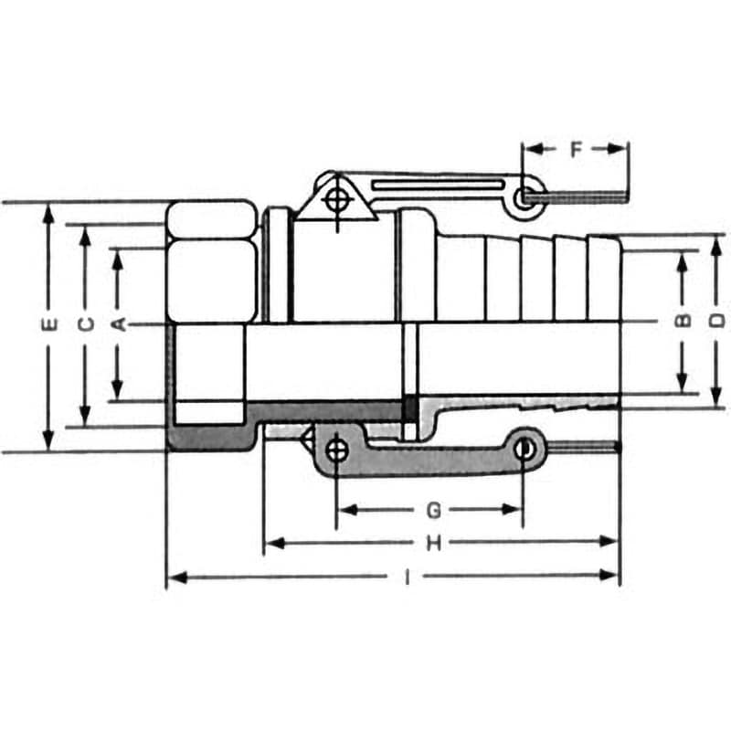 40mm 潅水ポンプ用レバー継手(カムロック継手) 1個 FARMECH 40mm 潅水ポンプ用レバー継手(カムロック継手) 1個 FARMECH