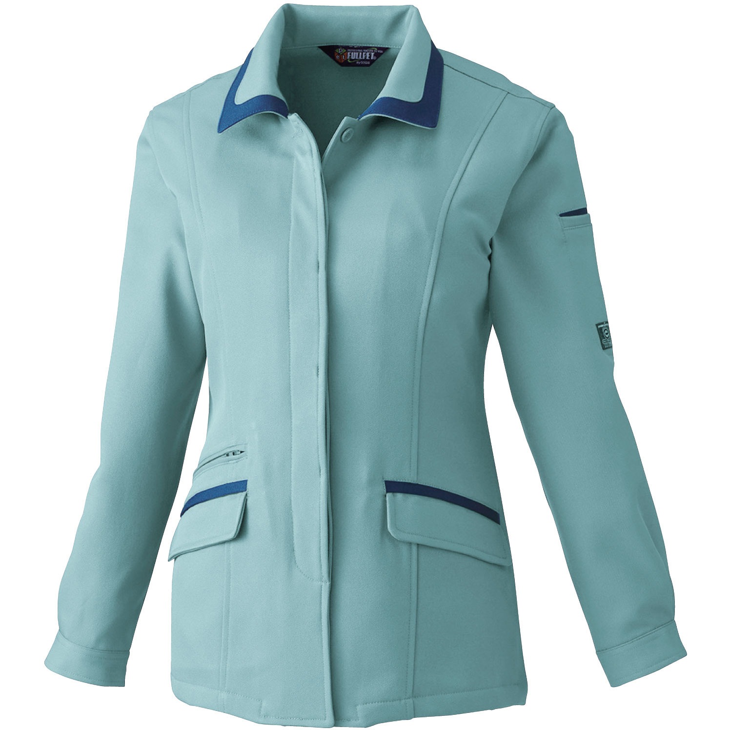 9222 EC9222 レディース長袖スモック 桑和 サイズS着丈62cm