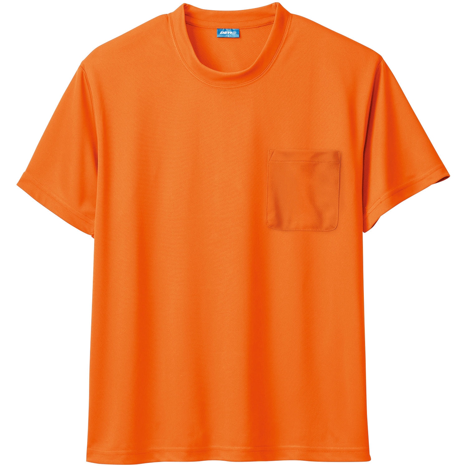 おかあ 50381 50381 半袖Tシャツ(胸ポケット付き) 桑和 オレンジ色 サイズ6L