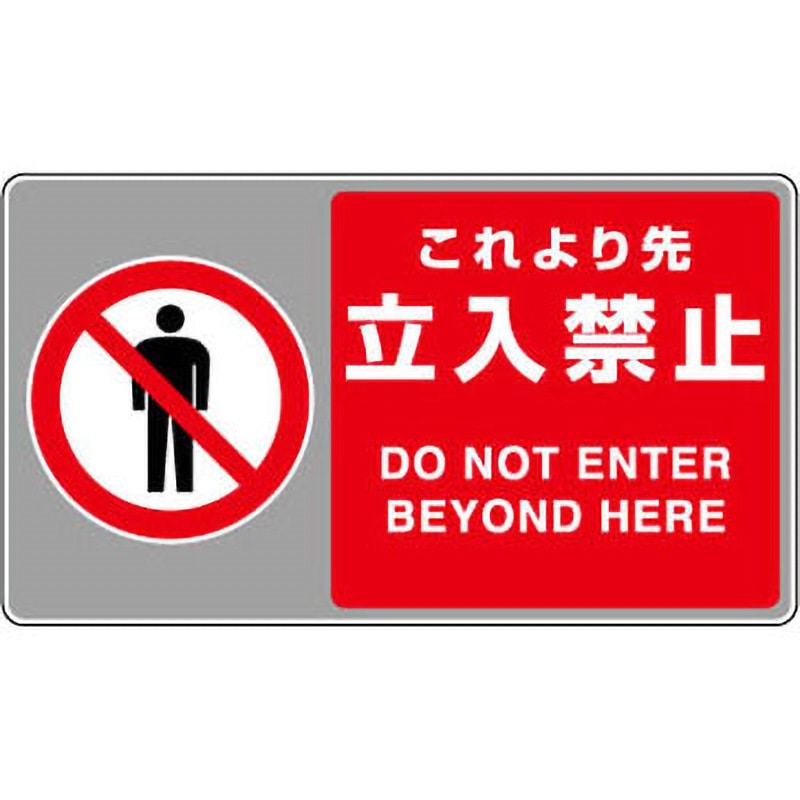 819-554 フロアカーペット用標識 ユニット 面ファスナー これより先