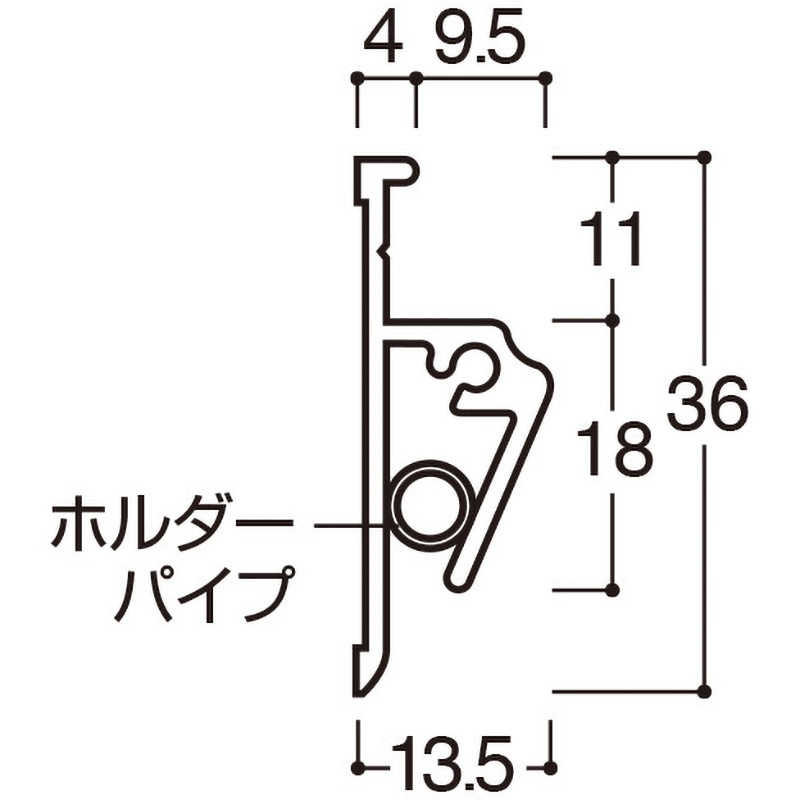 58686-4X PO-LSポスターレールセットSタイプ 1本 友屋 【通販