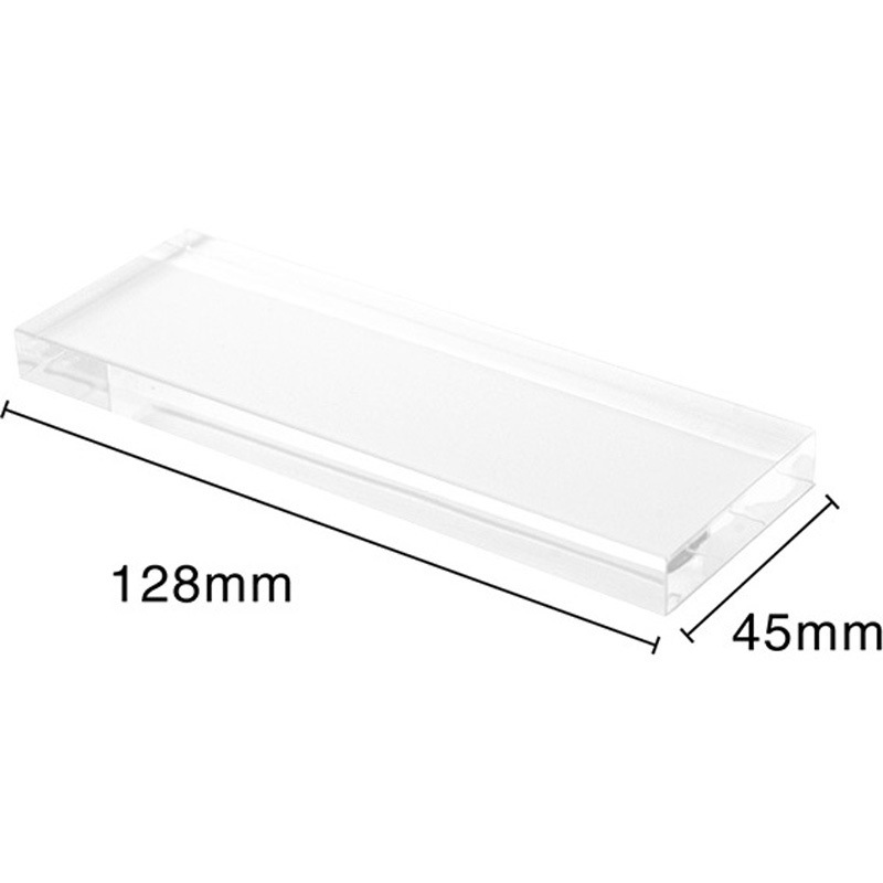 やとみ　アクリルブロック　シリアルNo.2 59456XXX アクリルブロック 友屋 サイズB7-1/2 1個 59456XXX