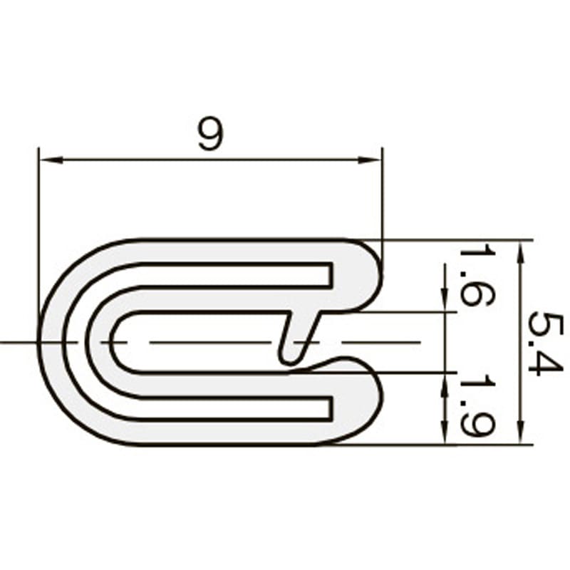 ☆m販売☆100-32-B-3T-L37　トリム（対応板厚1.6〜4.0mm）長さ37mカット品　岩田製作所（IKS） 岩田製作所 IWATA トリム 100シリーズ (1M) 3.2mm用 100-32-B-5T-L1 1